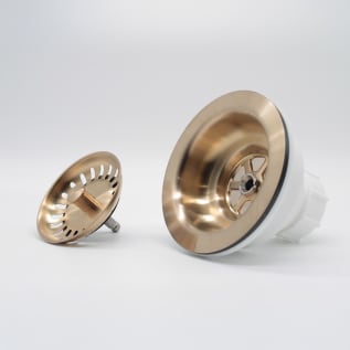 Mountain Plumbing Products MT300/PVDBB MT300 Classic Deluxe Sink Strainer, Stainless Steel, PVD Brushed Bronze