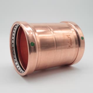 ProPress® 20753 Pipe Coupling, 4 in Nominal, Press End Style, Copper, Import