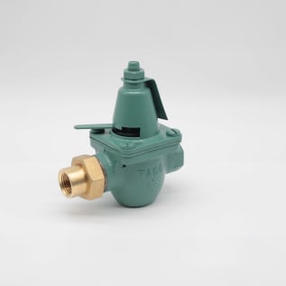 Taco® 329-T Boiler Feed Pressure Reducing Valve, 1/2 in, FNPT x NPT Union, 10 to 25 psi, Cast Iron