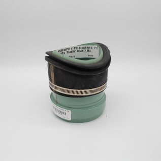 Inserta Tee® 4P26FB8P35 3-Piece Pipe-O-Let, For Use With Closed Profile and Corrugated Pipes, 4 x 8 in, Spigot Connection, Domestic