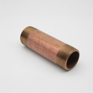 Merit Brass 2024-550 Pipe Nipple, 1-1/2 in x 5-1/2 in L MNPT, Brass, SCH 40/STD, Domestic