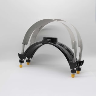 ROMAC 202NS-13.20X1 IPT 12"X1" NYLON COATED DBL SS STRAP SERVICE SADDLE 12.00-13.20