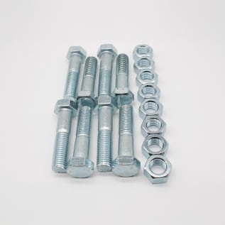 6" & 8" FLG BOLT & NUT SET ZINC CONSISTING OF 8 EA 3/4"X3-1/4" BOLT W/ HEX NUT (BOXED) LESS GASKET