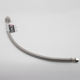 Fluidmaster® PRO SERIES™ PRO1T20 Toilet Connector With Plastic Nut, 3/8 x 7/8 in Nominal, Compression x Ballcock End Style, 20 in L, 125 psi Working, 304 Stainless Steel, Import