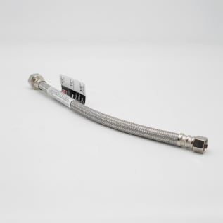 Fluidmaster® PRO SERIES™ PRO1F12 Faucet Connector, 3/8 x 1/2 in Nominal, Compression x FNPT End Style, 12 in L, 125 psi Working, Stainless Steel, Import