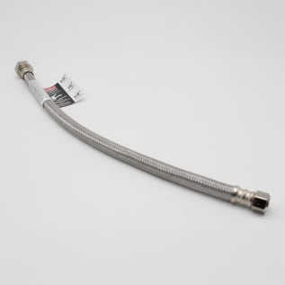 Fluidmaster® PRO SERIES™ PRO1F16 Faucet Connector, 3/8 x 1/2 in Nominal, Compression x FNPT End Style, 16 in L, 125 psi Working, Stainless Steel, Import