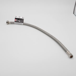 Fluidmaster® PRO SERIES™ PRO1F20 Faucet Connector, 3/8 x 1/2 in Nominal, Compression x FNPT End Style, 20 in L, 125 psi Working, Stainless Steel, Import