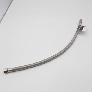 Fluidmaster® PRO SERIES™ PRO6F20 Faucet Connector, 3/8 in Nominal, Female Compression End Style, 20 in L, 125 psi Working, Stainless Steel, Import