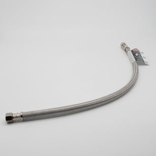 Fluidmaster® PRO SERIES™ PRO8F20 Faucet Connector, 3/8 in Nominal, Compression x C End Style, 20 in L, 125 psi Working, Stainless Steel, Import