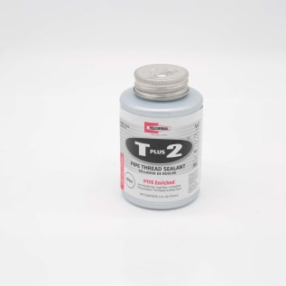 T Plus 2® 23631 Multi-Purpose Non-Hardening Pipe Thread Sealant, 1/4 pt Can, White
