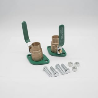 Taco® SF-100S SF Series Shut-Off Swivel-Flange Set, 1 in C, 150 psi, 240 deg F, Brass