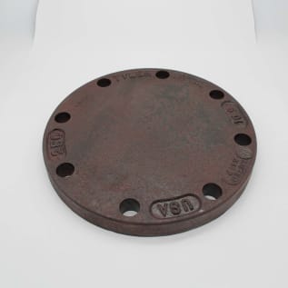 TYLER UNION® 129967 Bare Blind Flange, 6 in Nominal, Ductile Iron