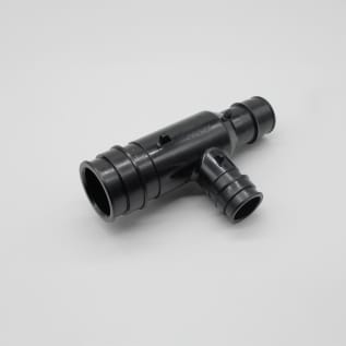 Uponor Q4752053 Reducing Tee, 2 x 1-1/2 x 1-1/4 in Nominal, ProPEX® End Style, Polyphenylsulfone, Domestic