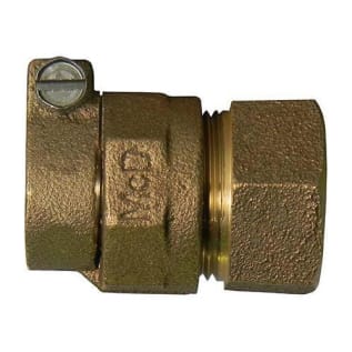 A.Y. McDonald 5142-125, 74754-33 Hex Straight Adapter, 1 in Nominal, -33 PEP-7 Mac-Pak Compression x FNPT End Style, Brass, Domestic