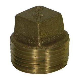 A.Y. McDonald 5422-455 72203 1/8 Solid Plug, 1/8 in Nominal, MNPT End Style, 125 lb, Brass, Import