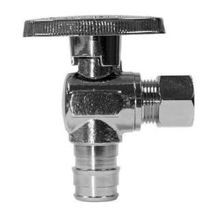 A.Y. McDonald 5427-007, 72082EXP Angle 1/4 Turn Supply Stop, 1/2 x 3/8 in Nominal, PEX x Compression, Polished Chrome