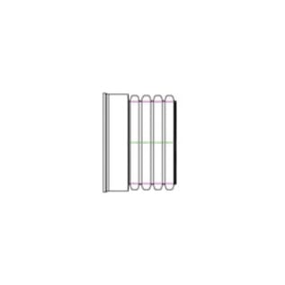 ADS® 1801AN65BP Dual Wall Fabricated High Performance Watertight End Cap With Gasket, For Use With High Performance Storm Dual Wall Polypropylene Pipe and N-12® Dual Wall HDPE Pipe, 18 in Bell End, Polypropylene, Domestic