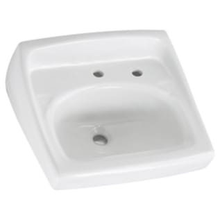 American Standard 0356137.020 Lucerne™, D-Shaped Shape, 20-1/2 in W x 18-1/4 in D, Wall Mounting, Vitreous China, White, Import