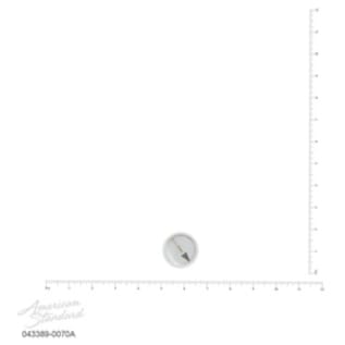 American Standard 043389-0070A Ultramix Domed Index Button, Plastic, Domestic