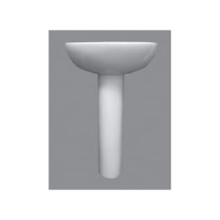 American Standard 0467004.020 EVOLUTION®, Oval Shape, 4 in Faucet Hole Spacing, 22 in W x 17-1/2 in D x 34-1/4 in H, Pedestal Mounting, Vitreous China, White, Domestic