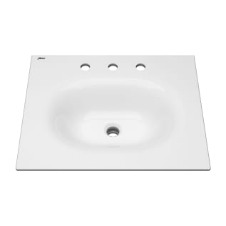 American Standard 1297008.020 Studio® S Top Center Hole Bathroom Sink, 8 in Faucet Hole Spacing, 24 in L x 20 in W x 4 in D, Vanity Top Mount, Vitreous China, White