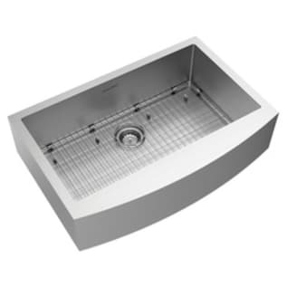 American Standard 18SB.9332200A.075 Pekoe™ Apron Front Kitchen Sink, 30 in W x 22 in D x 9 in H, Import