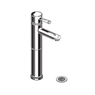 American Standard 2064.151.295 Serin® Monoblock Single Control Vessel Bathroom Faucet, 6-7/8 in Spout, 9-1/8 in H Spout, PVD Satin Nickel, 1 Handles, Import