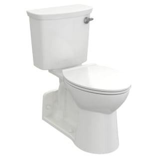 American Standard 209AA138.020 2-Piece Back-Outlet Toilet, Yorkville, Elongated Bowl, 16-1/2 in H Rim, 1.28 gpf, White