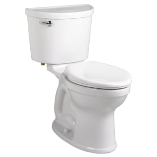 American Standard 211AA004.020 2-Piece Toilet, Champion, Elongated Bowl, 16-1/2 in H Rim, 12 in Rough-In, 1.6 gpf, White, Import