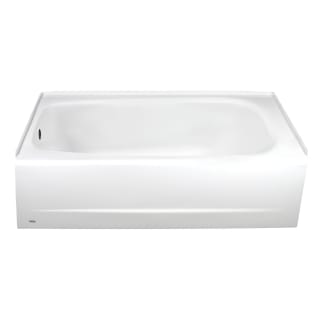 American Standard 2460002.020 2460 Cambridge Bathtub, Soaking, Rectangle Shape, 60 in L 32 in W, Left Drain, White, Domestic
