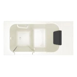 American Standard 2848.105.SLW Premium Bathtub With Left Door, Soaking, 48 in L x 28 in W, Right Drain, White, Import