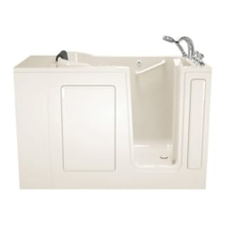 American Standard 2848.109.CRW Premium Combination Bathtub With Right Door, Air Spa, Rectangle Shape, 52 in L x 32 in W, Left Drain, Linen, Import