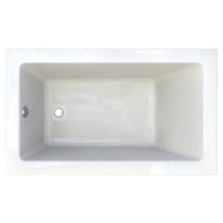 American Standard 2934002-D0.020 Studio® High Gloss Bathtub With Zero Edge Profile, Rectangle Shape, 59-1/2 in L x 35-1/2 in W, White, Domestic