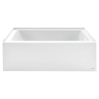 American Standard 2946102.020 STUDIO® Bathtub, Rectangle Shape, 60 in L x 32 in W, Right Drain, White, Import