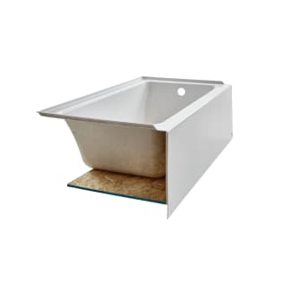 American Standard 2973102.020 Studio Bathtub, Rectangle Shape, 60 in L 30 in W, Right Drain, White, Import