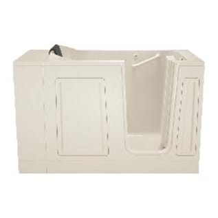 American Standard 3051.115.SRW Value Bathtub With Right Door, Whirlpool, Rectangle Shape, 48 in L x 28-1/2 in W, Left Drain, White, Import