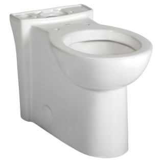 American Standard 3053000.020 Toilet Bowl, Cadet®, White, Round Front Shape, 12 in Rough-In, 16-1/2 in H Rim, 2-1/8 in Trapway