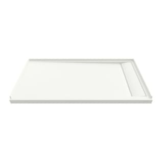 American Standard 6036SM-RHOL.218 Townsend® Solid Surface Shower Base With Low Threshold Drain, Soft White, Left Drain, 60 in L x 36 in W x 3-5/16 in D