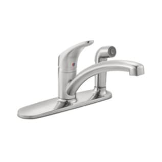 American Standard 7074030.002 Portsmouth® Single Control Kitchen Faucet With Deck Plate, 1.5 gpm Flow Rate, High-Arc Swivel Spout, Oil Rubbed Bronze, 1 Handle, Import