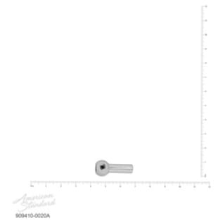 American Standard 909410-0020A Handle Ball, For Use With Hampton®/Silhouette™ Lever, Brass, Polished Chrome, Import