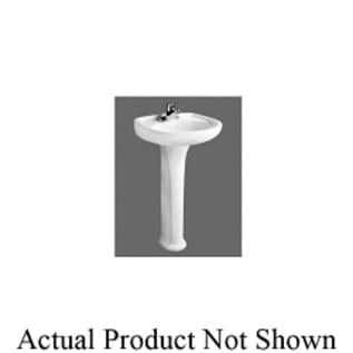 American Standard 0115.808.021 Colony® Bathroom Sink, Oval, 8 in Faucet Hole Spacing, 21-1/4 in W x 18-1/2 in D x 34 in H, Pedestal Mount, Vitreous China, Bone