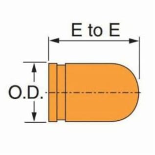 Gruvlok® 0390030781 FIG 7075 Bull Plug, 3 in Nominal, Grooved End Style, Ductile Iron, Painted, Domestic
