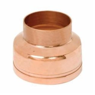 Gruvlok® 0880001490 FIG 6075 Concentric Tube Reducer, 2-1/2 x 2 in Nominal, Grooved x Cup End Style, Copper, Import