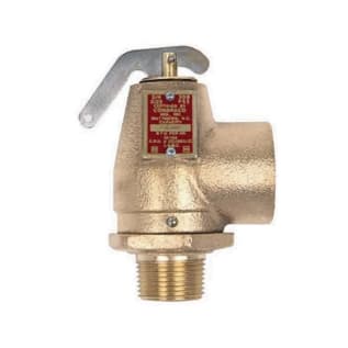 Apollo™ 1030110 10-300 Safety Relief Valve, 3/4 in Nominal, MNPT x FNPT End Style, 50 psi Set Pressure, Bronze Body, Domestic