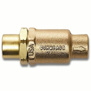 Apollo™ 61LF60401 61-600 Standard In-Line Soft Seat Check Valve, 3/4 in Nominal, Solder End Style, 4.78 gpm Flow Rate, Bronze Body, Domestic