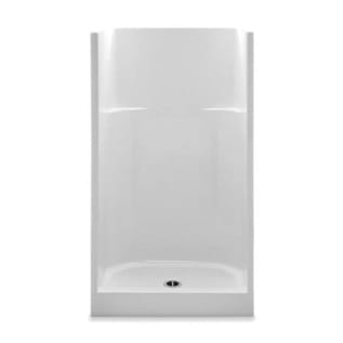 Aquatic 1363C-WH Everyday 1-Piece Shower Stall, 36 in L x 36 in W x 72 in H, Gel-Coated/White, Domestic