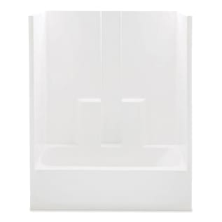 Aquatic 260330ML-WH Everyday 1-Piece AFR Tub Shower Stall, 60 in L x 30 in W x 74 in H, AcrylX™ Acrylic, Gel-Coated/White, Domestic