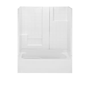 Aquatic 2603ST3PL-WH 3-Piece Tub Shower, Everyday, 60 in W x 72 in H, Gel-Coated/White, Domestic