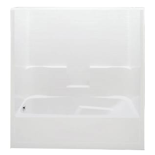 Aquatic 7236STR-WH 7236STR-WH Everyday 1-Piece Tub-Shower, Squared Shape, 72 in L 36 in W, Right Drain, Gel-Coated/White, Domestic