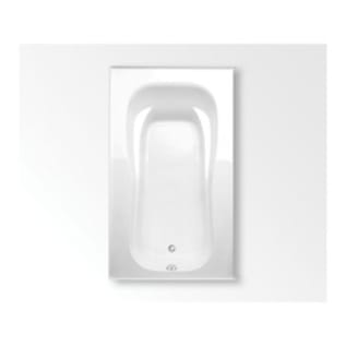 Aquatic 8072621VL-WH Hydrotherapy Builders Choice CARIANI Bathtub, Soaking, Oval Shape, 60 in L 41-1/2 in W, Universal Drain, White, Domestic